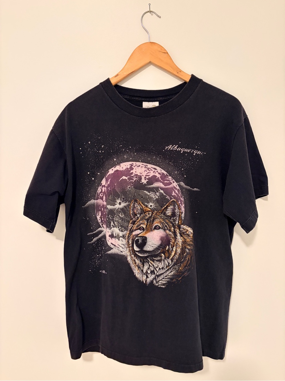 VTG 1994 Albuquerque Black Wolf Graphic Tee - Men